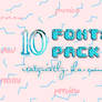 +Fonts Pack