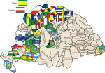 Flag map of counties of the Kingdom of Hungary by hosmich