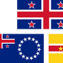 Flags of New Zealand, Cook Islands and Niue