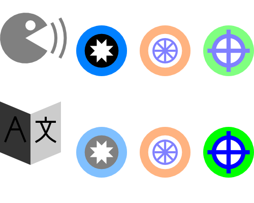 Language learning menu