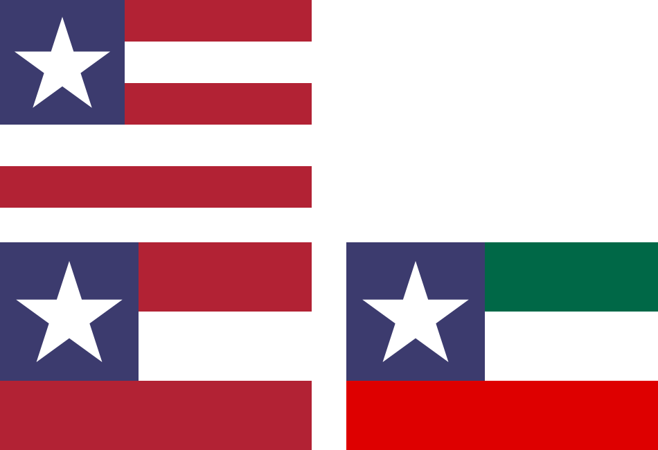 Variant flags of the United States and NAU