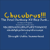 Final Fantasy XV - Map / Signpost Font - Chocobros