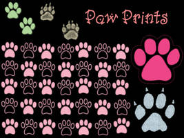 Paw Print Brush Set