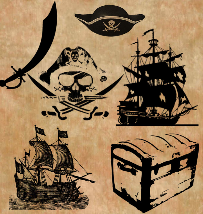 Pirate Brush Set