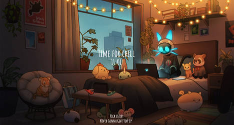 Chill with me_by Cat Art