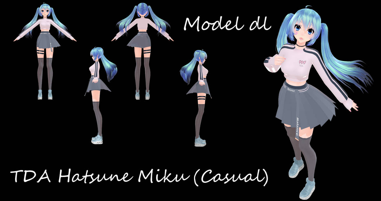 Tda Hatsune Miku Casual By Kisska433 On Deviantart