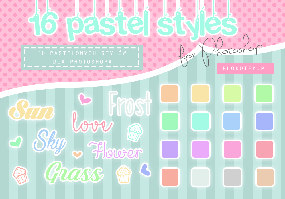 16 pastel styles for Photoshop #2