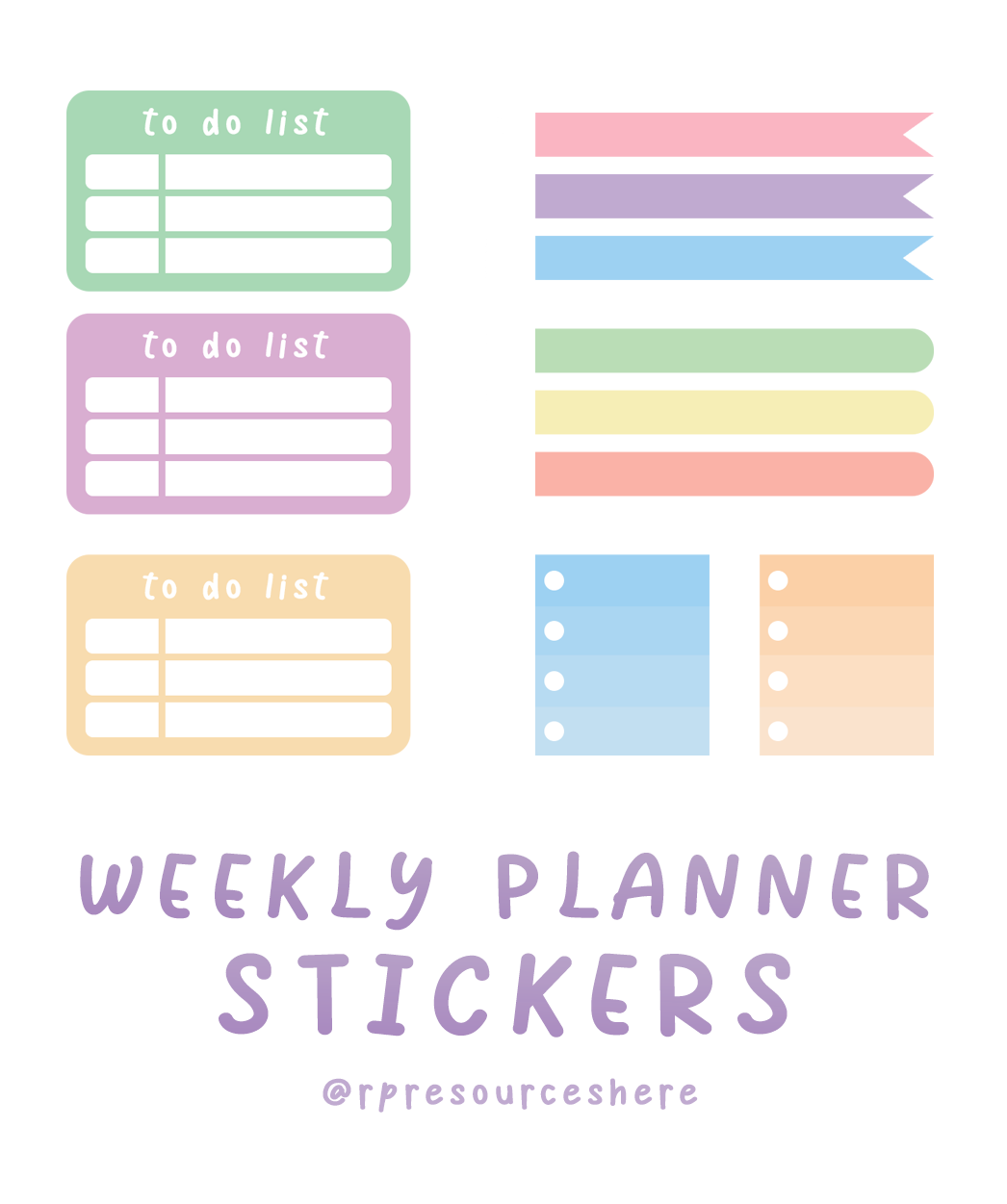 WEEKLY PLANNER STICKERS by rpresourceshere on DeviantArt