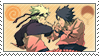 Naruto and Sasuke fight Stamp by Sagittarius28