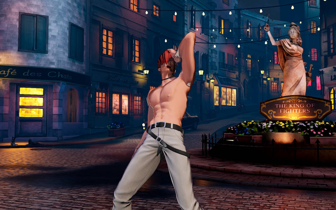 Iori Shirtless by lilotty on DeviantArt