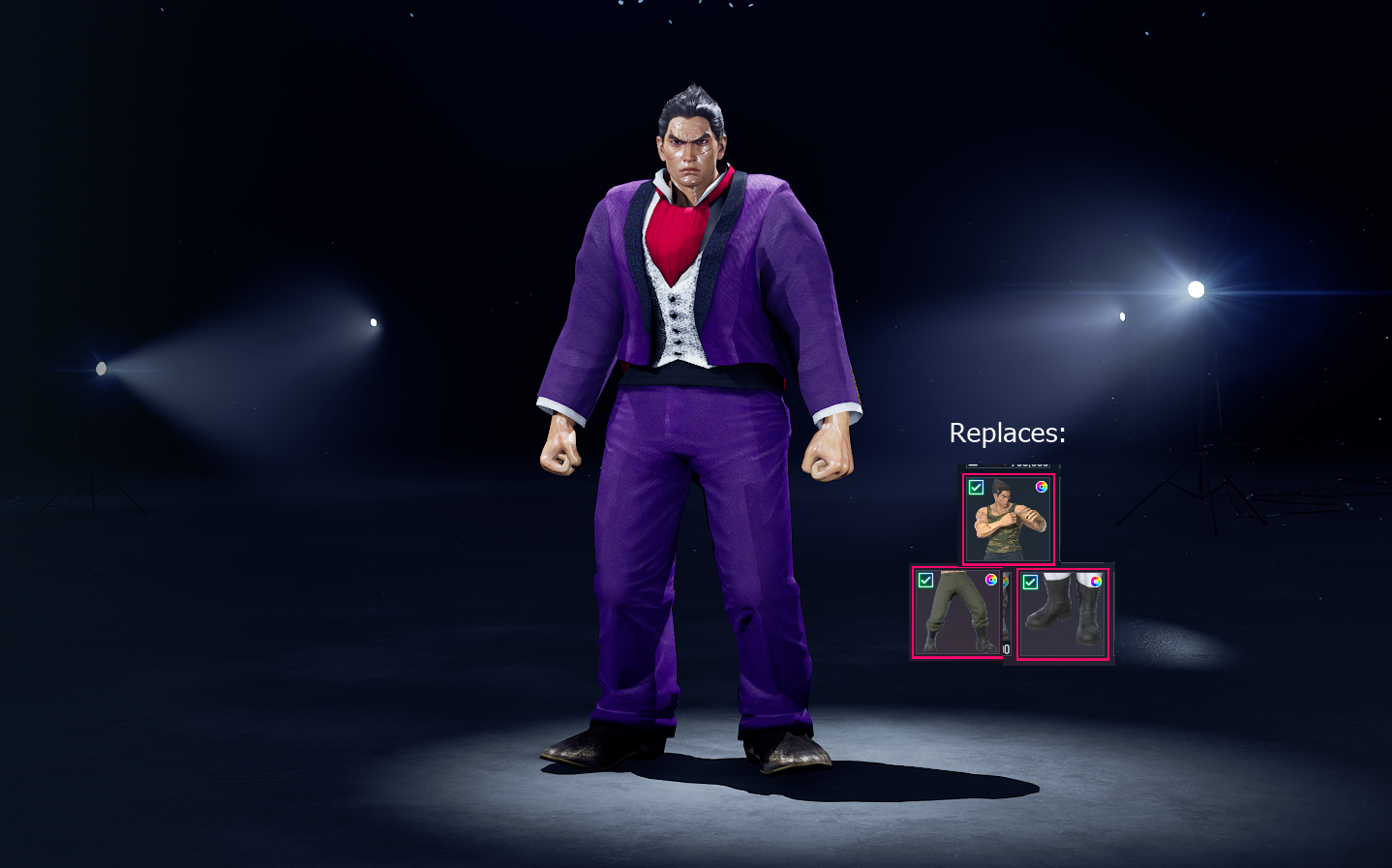 Kazuya purple suit