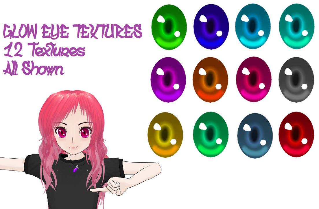 MMD Glow Eye Texture Pack by Askurasaki on DeviantArt