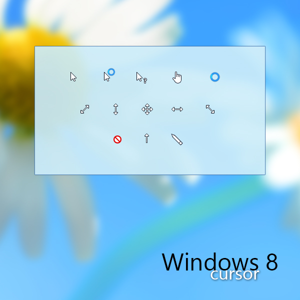 Windows 8 cursor set for XP by MaxDaeWon on DeviantArt