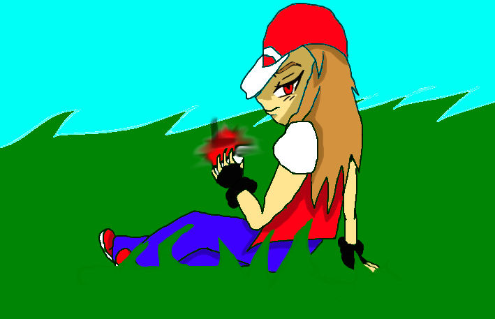 Mysterious Trainer in the grass by iNSaNIty-sAnIty15 on DeviantArt