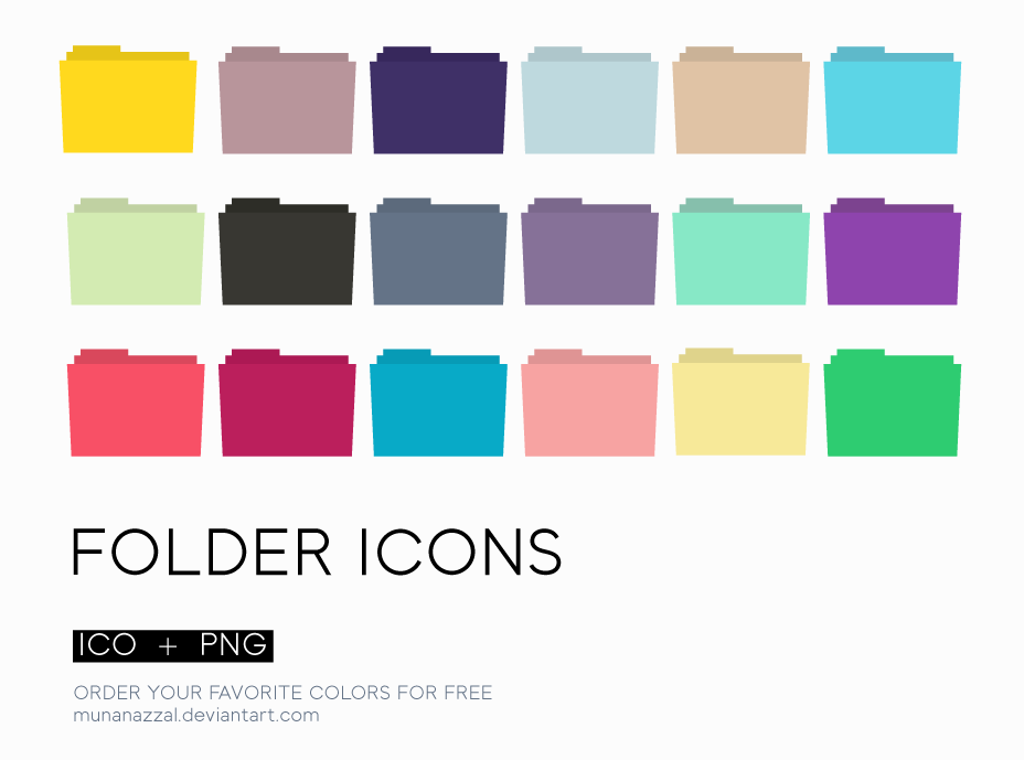 Minimal Folder Icons 1 0 By Munanazzal On Deviantart