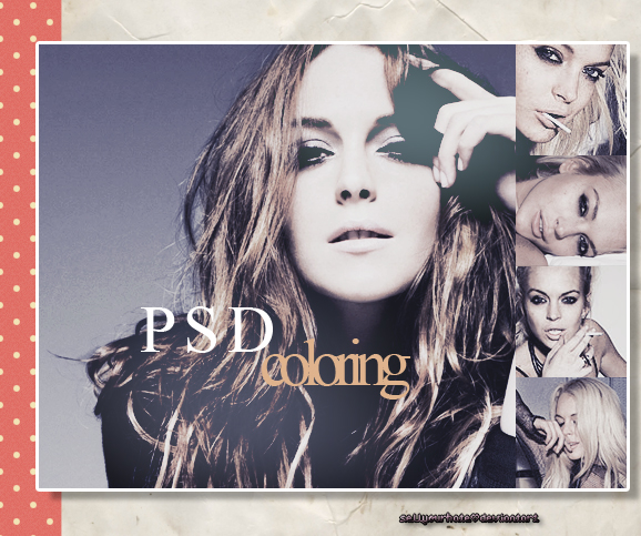 PSD COLOR: Lindsay Lohan I