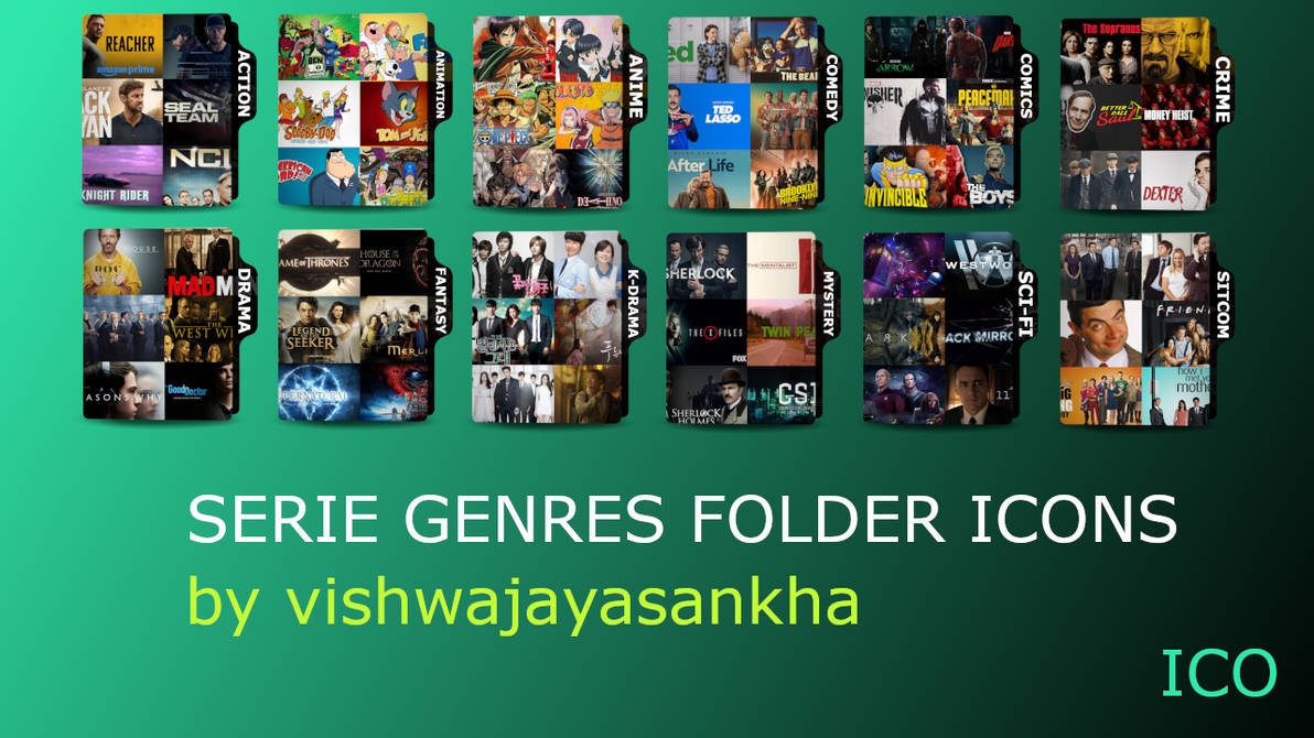 Serie Genres Folder Icons by vishwajayasankha by vishwajayasankha on ...