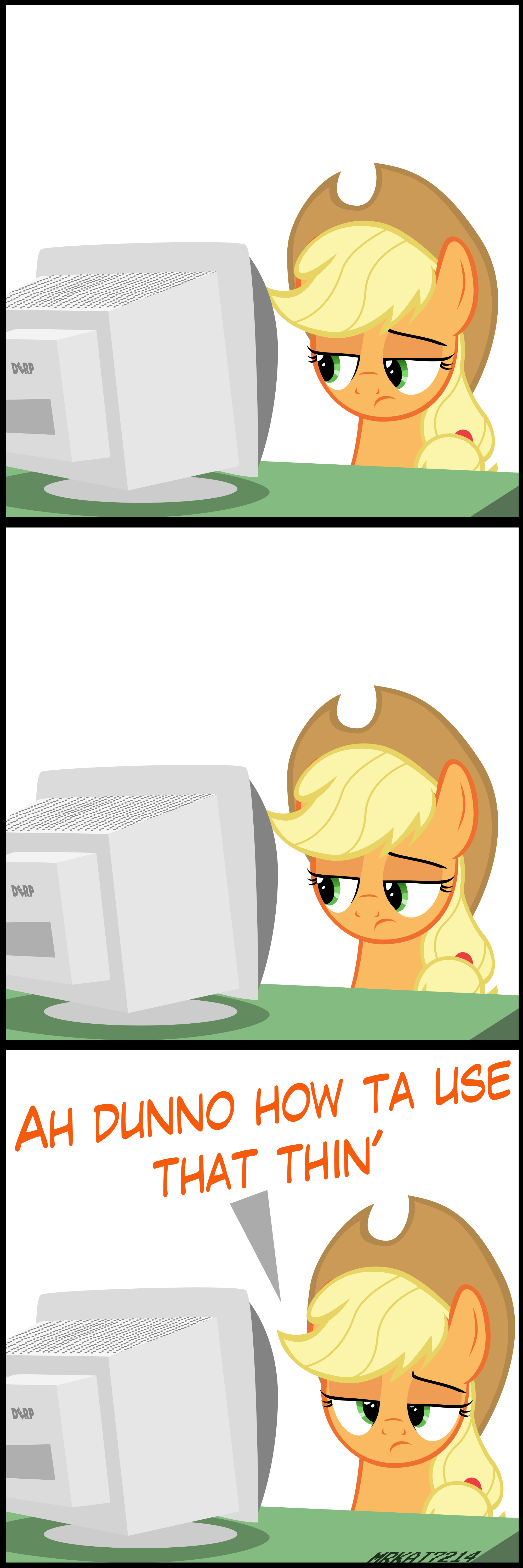 Applejack vs. Computer #99999999(9) by Ace-Play on DeviantArt