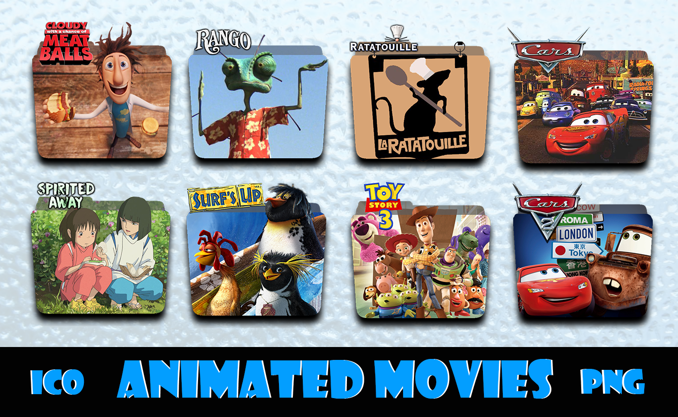 Animated Movies Icon Pack by piebytwo on DeviantArt