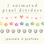 3 Animated Pixel Dividers