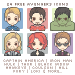 24 Free Avengers Icons by Gasara