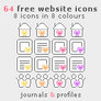 64 Free Website Icons Pack