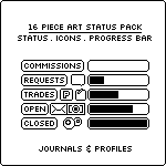 16 Piece Art Status Pack (Modern)