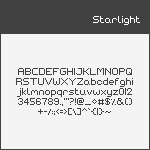 [Starlight] Pixel Font
