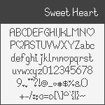 [Sweet Heart] Pixel Font