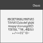 [Chaos] Pixel Font