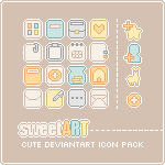 [sweetART] Cute deviantART Icon Pack by Gasara
