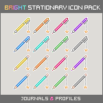 Bright Stationary Icon Pack