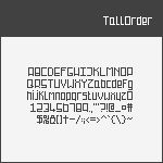[TallOrder] Pixel Font
