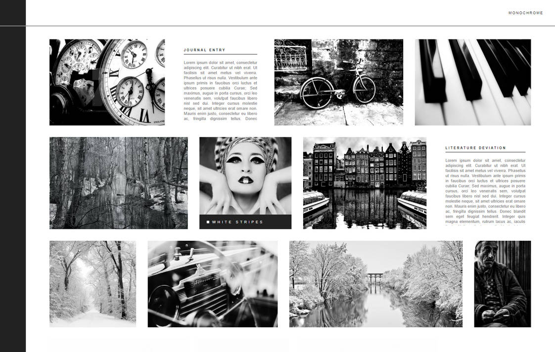 Monochrome Gallery CSS by Gasara