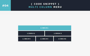 [04] Code Snippet - Multi Column Menu