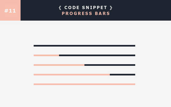 [11] Code Snippet - Progress Bars