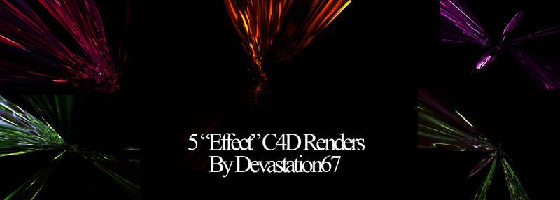 5 C4D 'Effect' Renders
