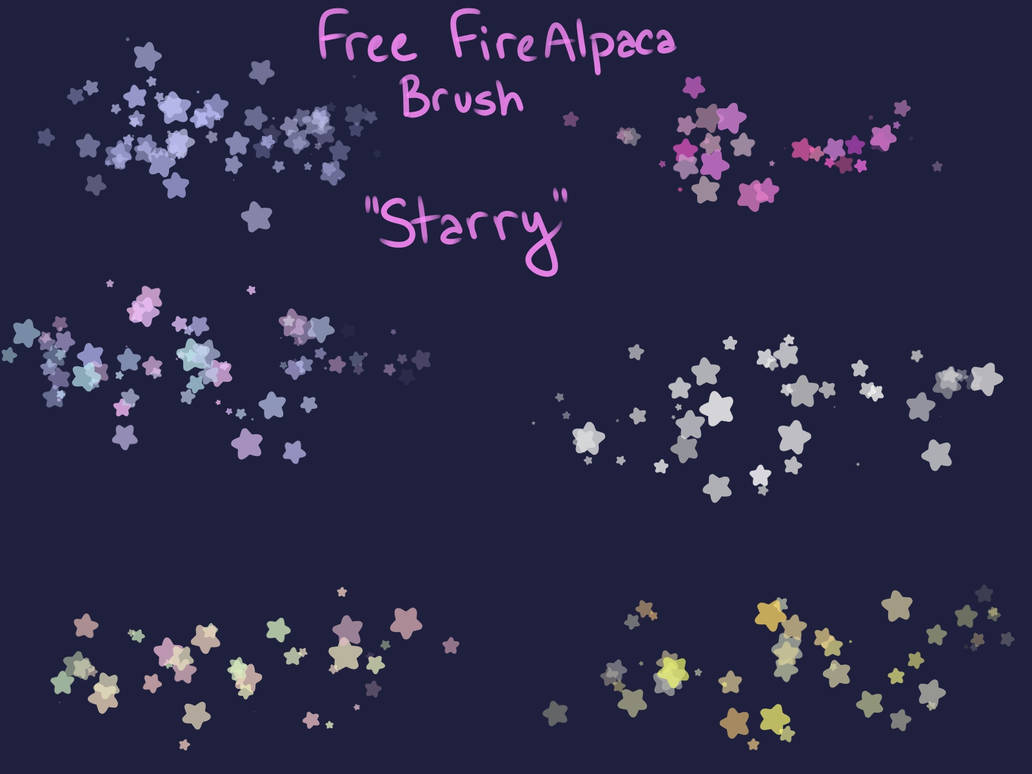 Free Starry Brush (FireAlpaca/Medibang) by Kittria