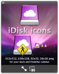 iDisk icons for MobileMe