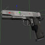 Handgun  Model for Cycles and the BGE Blender 2.62