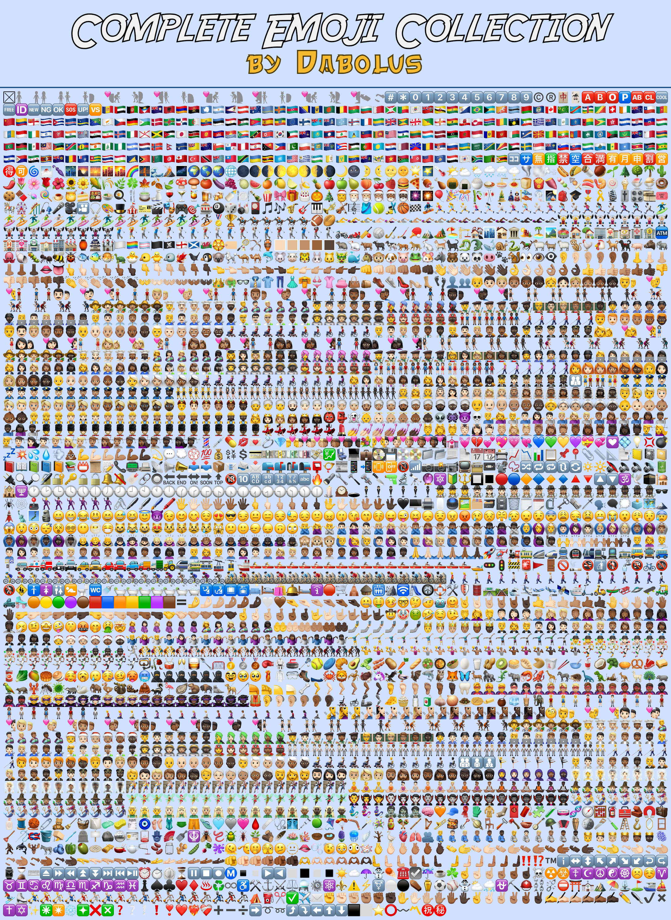 Complete Emoji Collection (iOS 26.4)