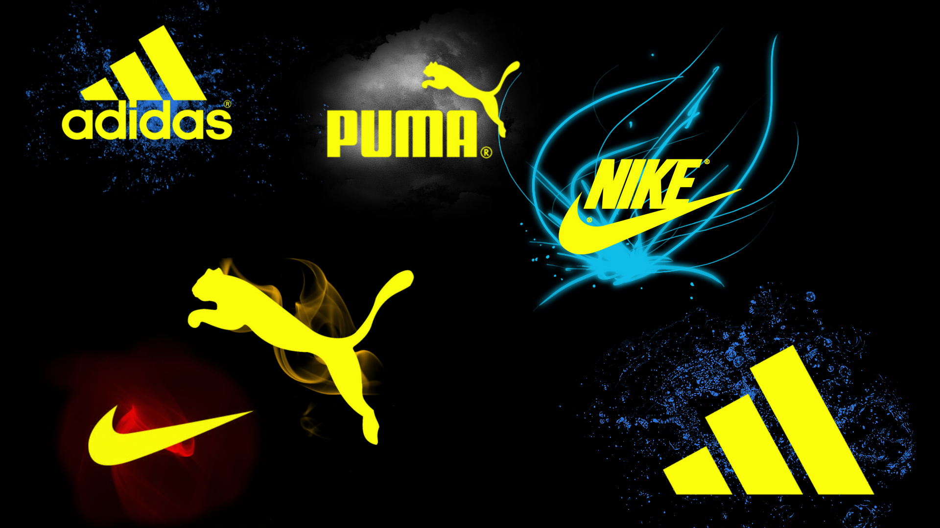 nike adidas and puma