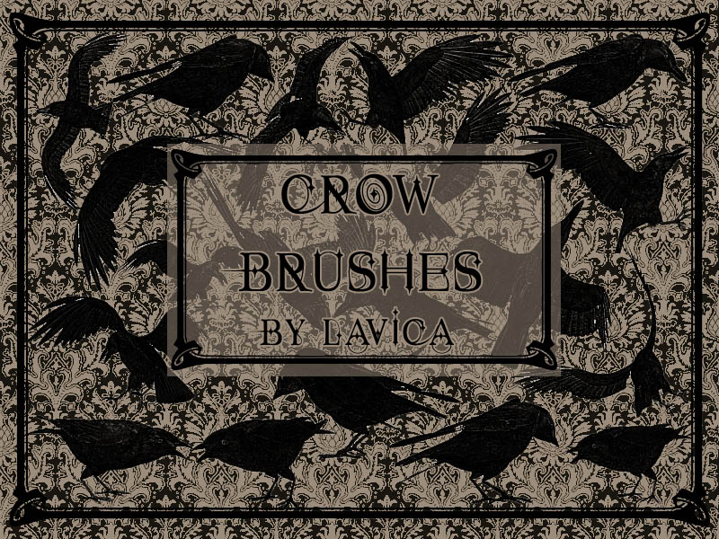 Crows Photoshop Brushes by Lavica-Photoshop