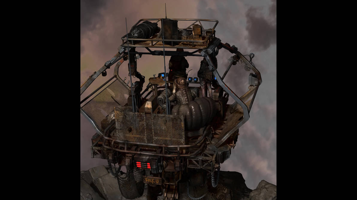 Vehicle PostApoc Denizen Crawler 03g by jefwall on DeviantArt
