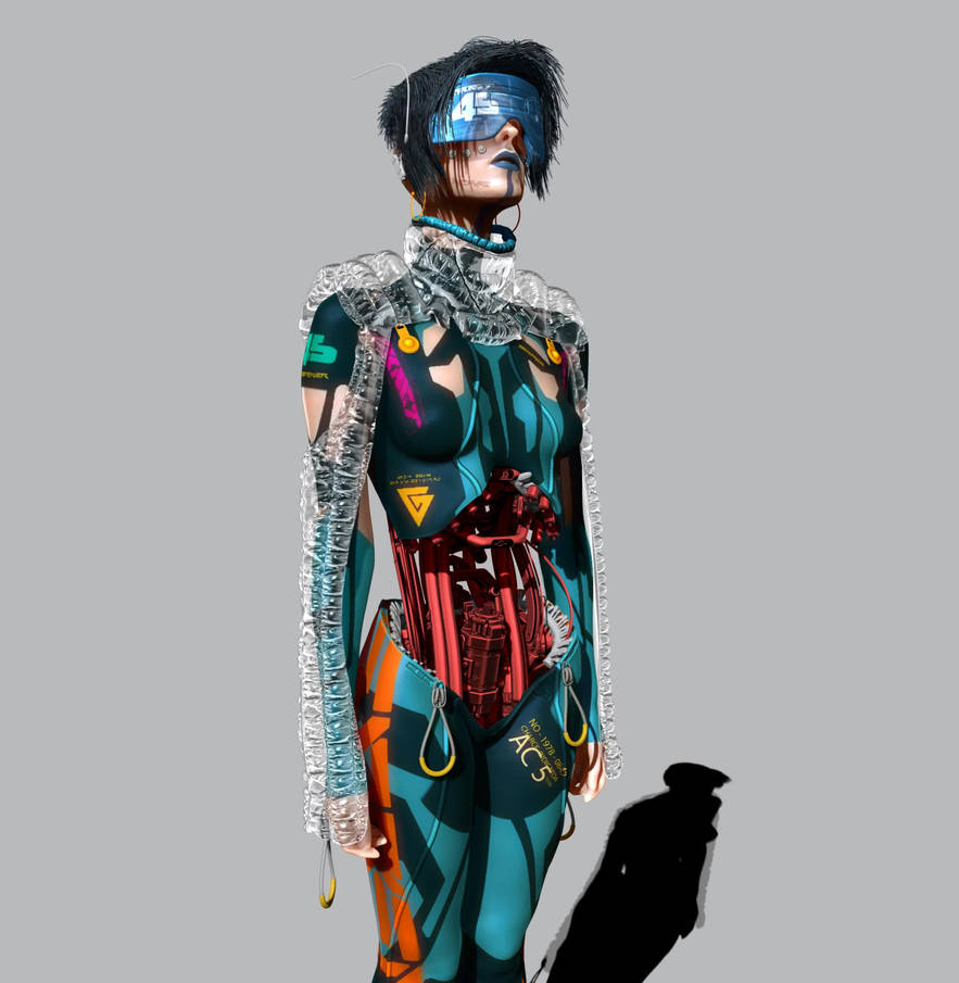 Cyborg Female 02 by jefwall on DeviantArt
