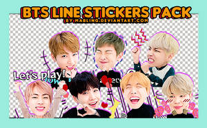 BTS Line Stickers by mabling