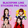 BLACKPINK LINE STICKERS PNG PACK