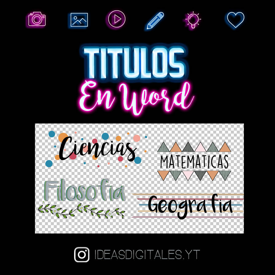 Ideas De Titulos En Word By Ideasdigitalesyt On Deviantart (1) cien anos de soledad es una de. ideas de titulos en word by