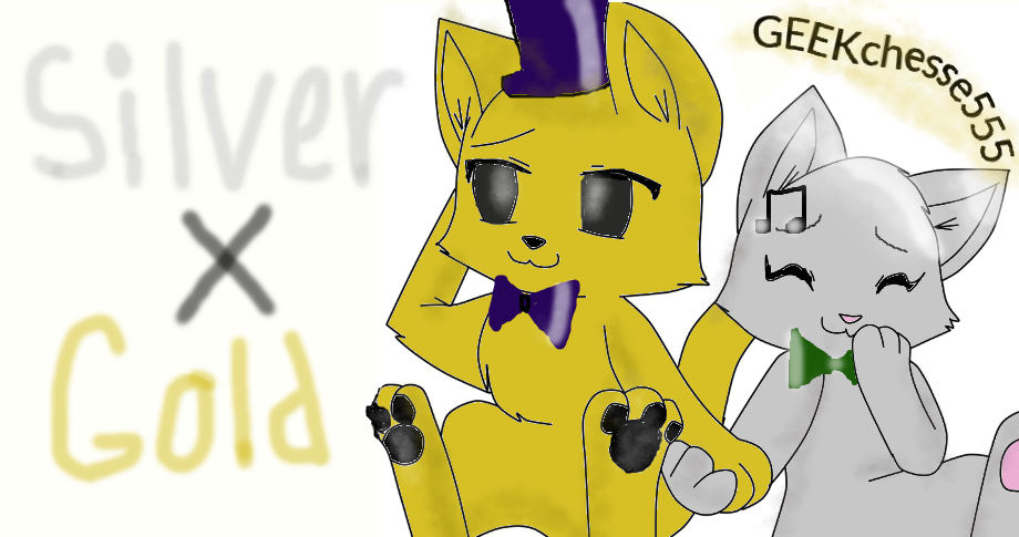 Silver X gold : cat version :3 by GEEKchesse555 on DeviantArt