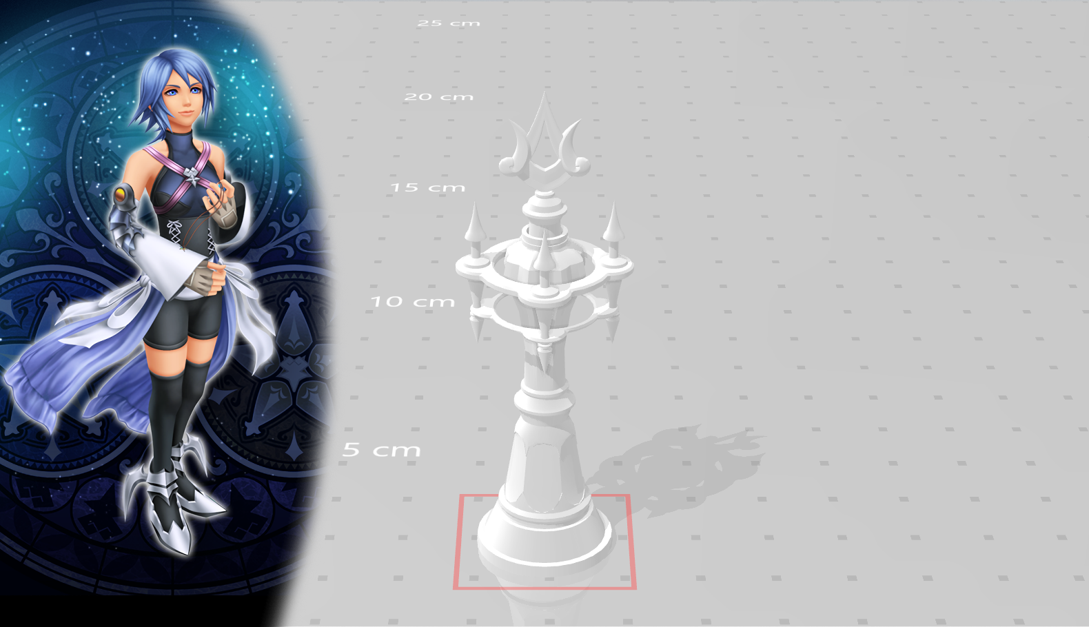 Printable Chess piece Kingdom Hearts 3 (Aqua) DL by animacionhechafacil on DeviantArt